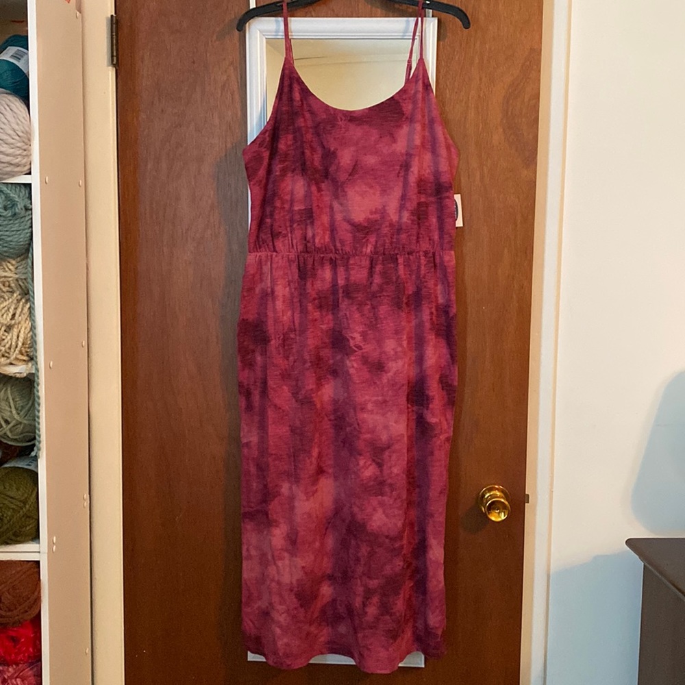 Spaghetti Strap Tie-Dye Dress